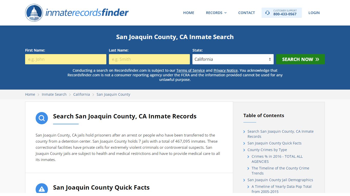 San Joaquin County, CA Inmate Lookup & Jail Records Online